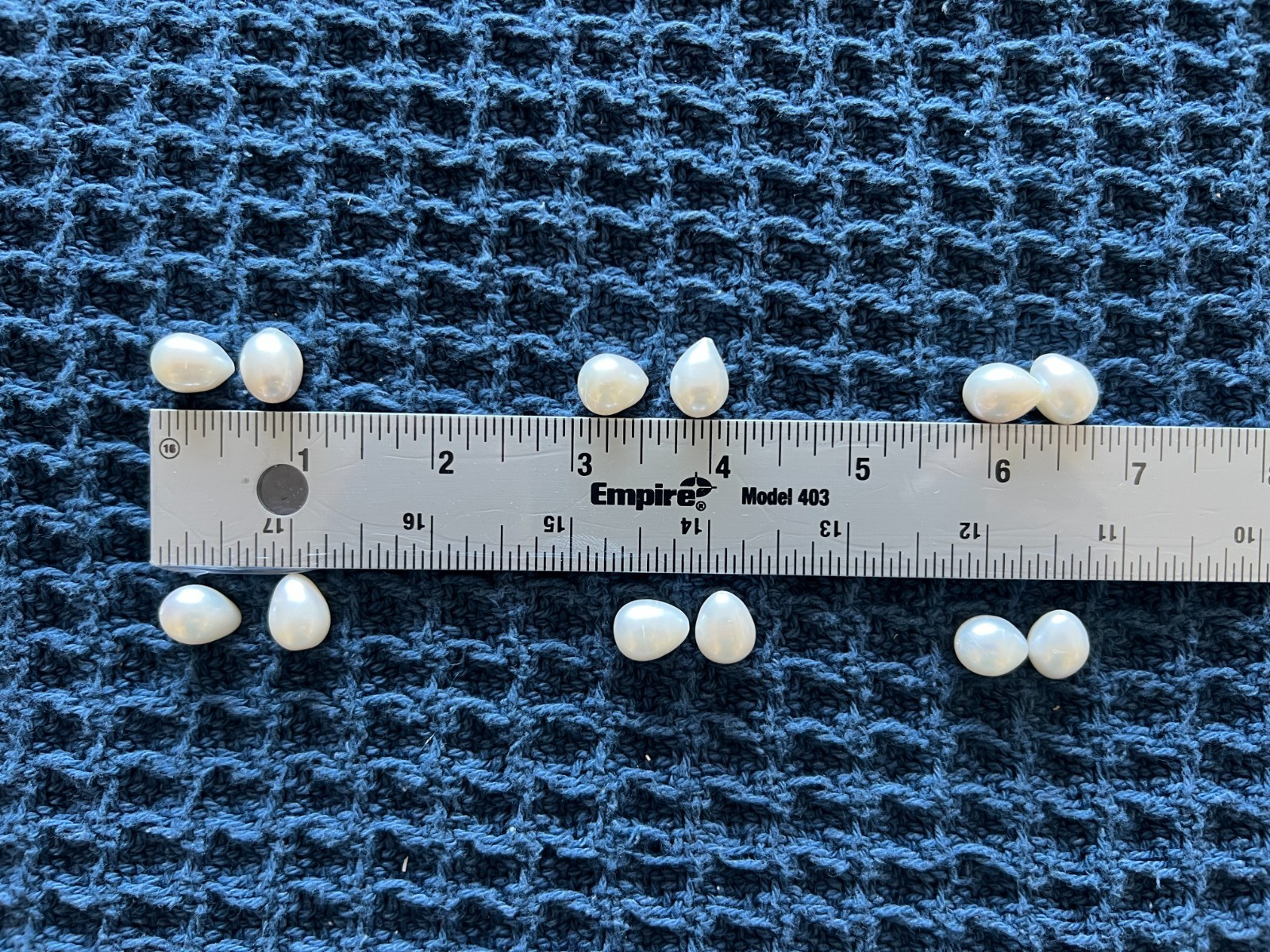 Loose White Freshwater Pearls 14x11mm Baroque Teardrop Pre-Drilled for Jewelry
