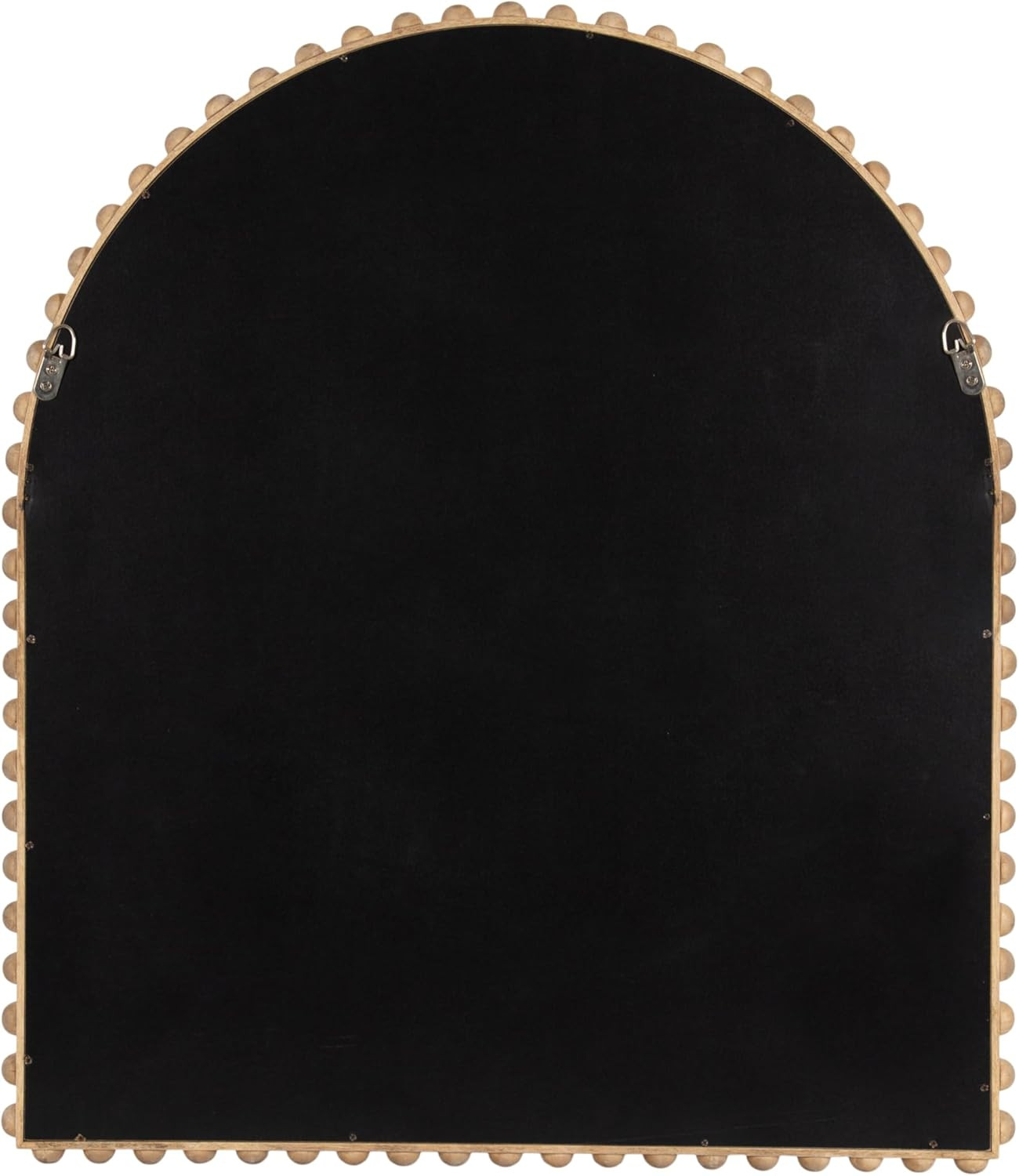 Beadbrook Modern Arched Mirror, 28×32, Light Natural for Bathroom or Entryway