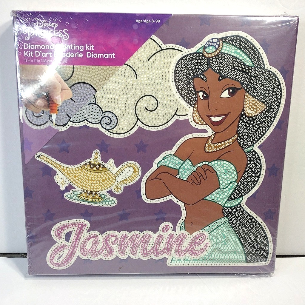 Disney Princess Diamond Painting Kit Jasmine 11×11 inches Diamond Dotz