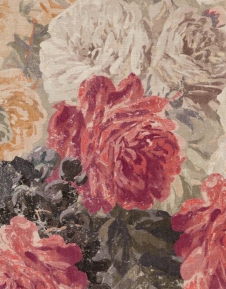 Zoffany Curtain/Uph ‘ROSE ABSOLUTE – SUNSTONE/MERCURY’ 3.2 METRES – 100% LINEN