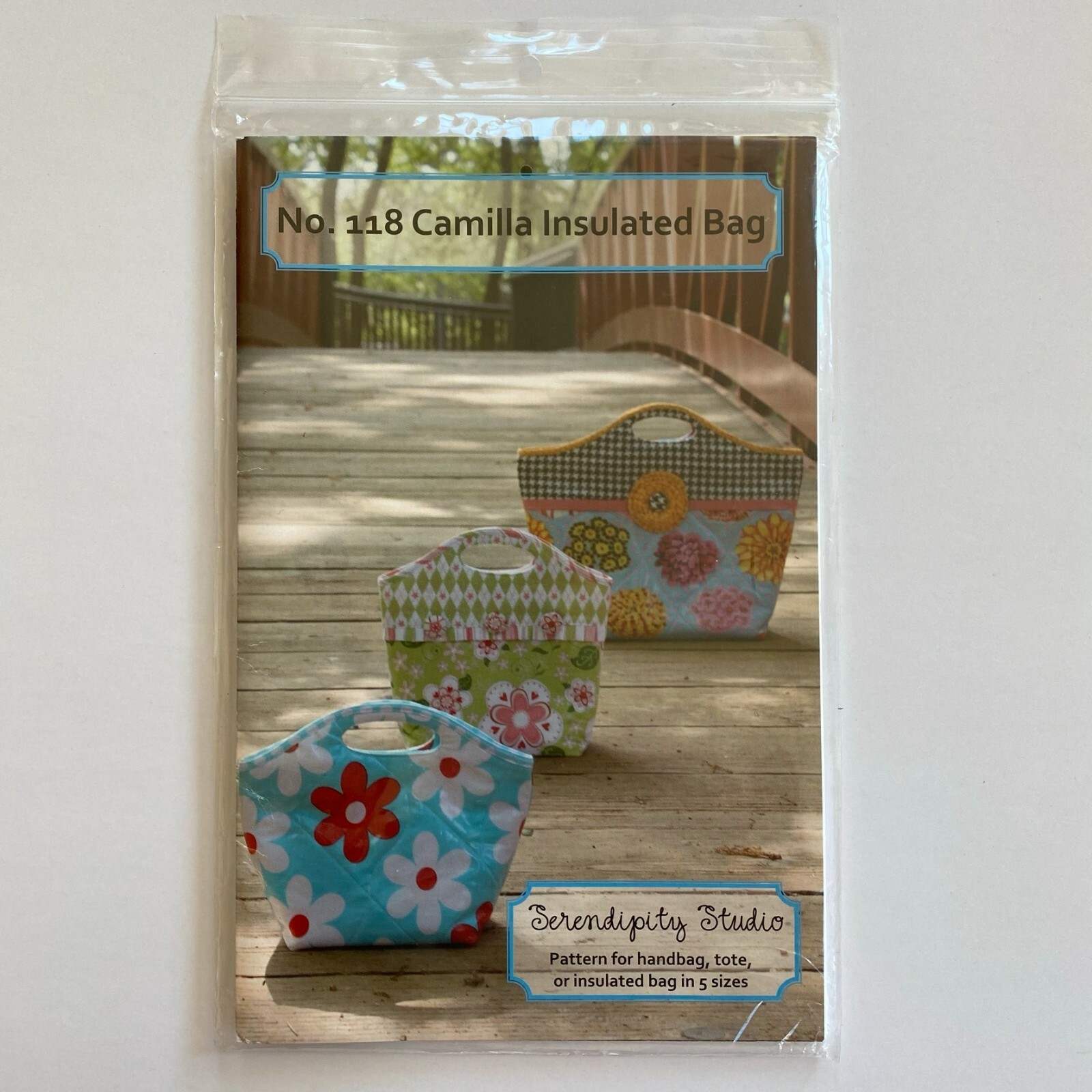 Sewing Pattern Insulated Lunch Bags Handbags Tote in 5 Sizes Private Label