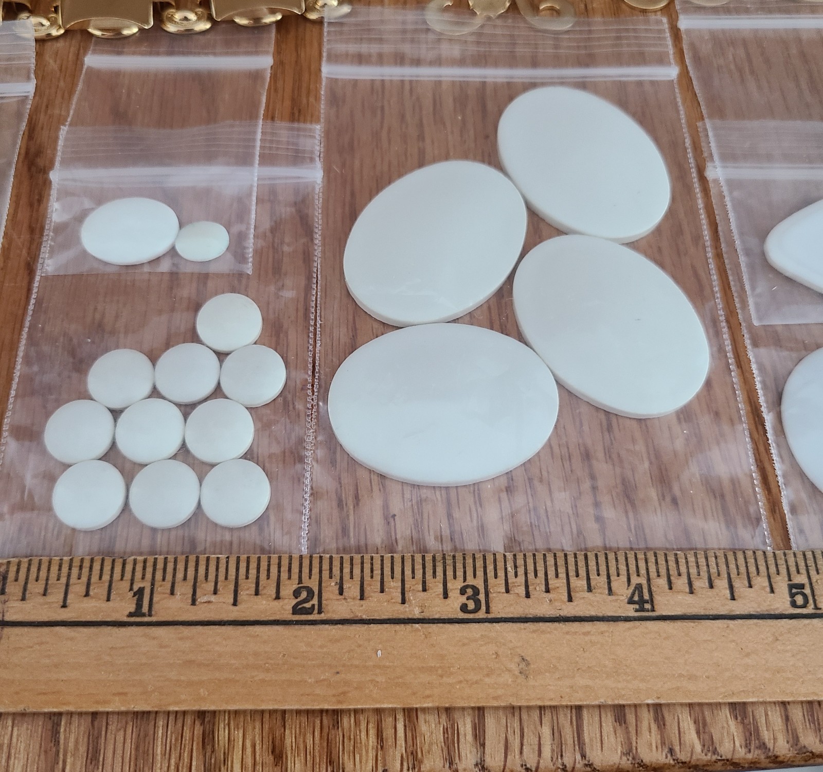 Porcelain China Painting Jewelry Blank Lot 24 Brooches,Necklace,Bracelets,Read