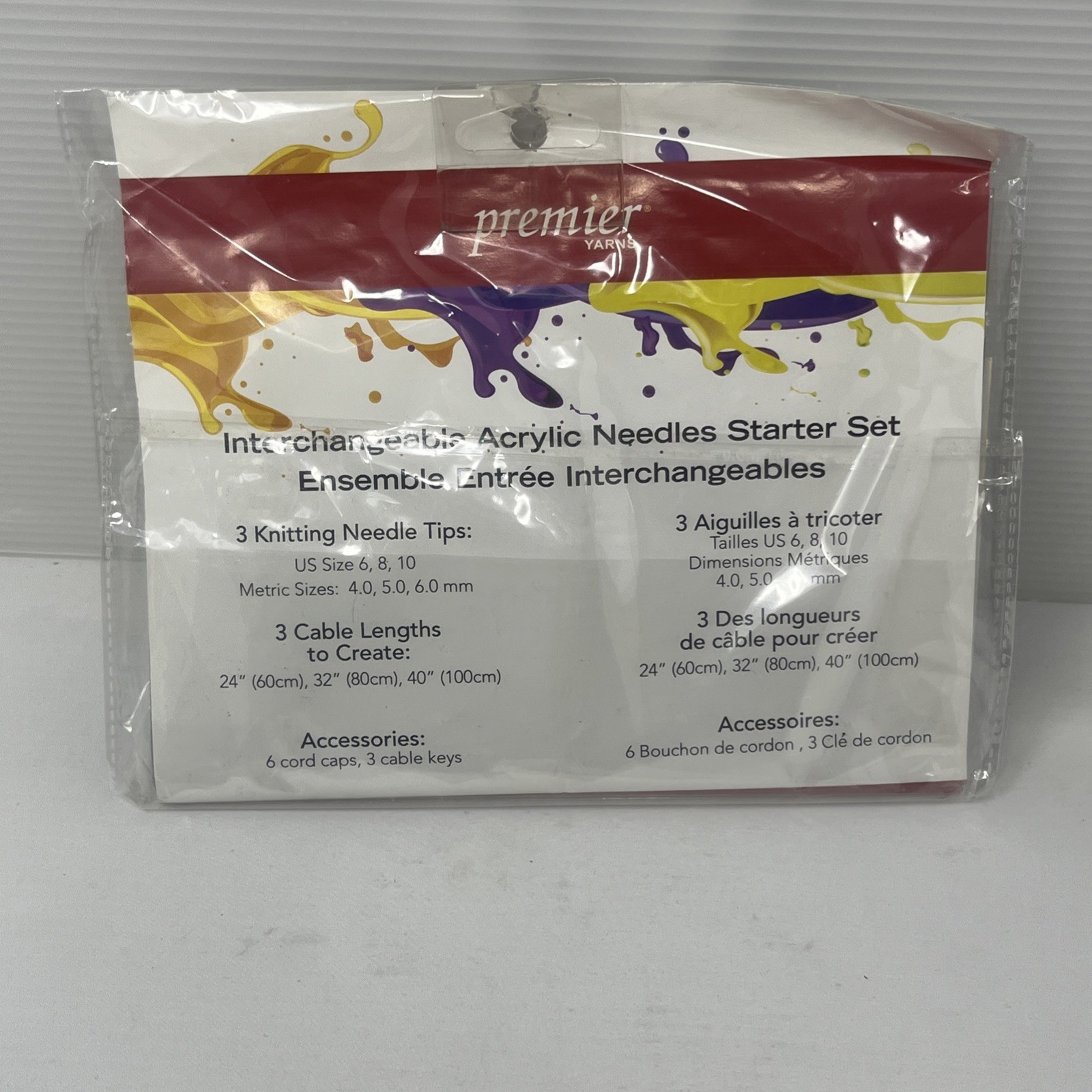 Premier Yarns Interchangeable Acrylic Needles Starter Set Knitting 6, 8, 10