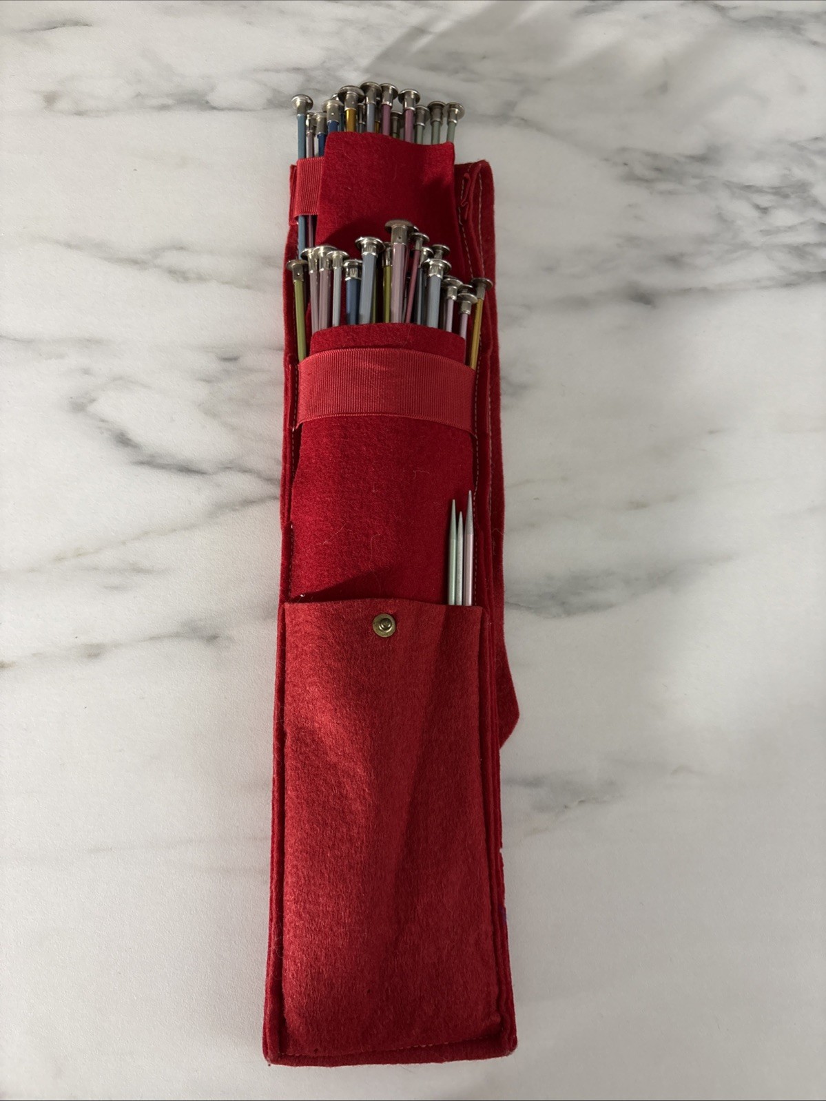 Vintage Boye & Bates Aluminum Knitting Needles Lot USA 1960s Assorted Sizes