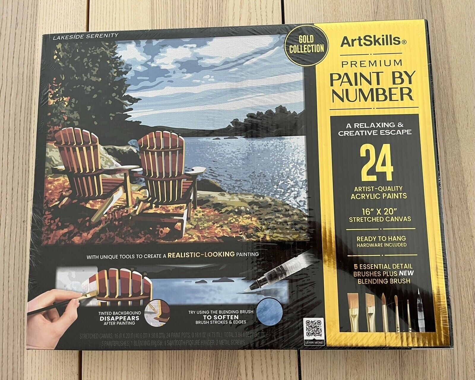 Art Skills Premium Paint by Numbers Kit a Relaxing &Creative Escape