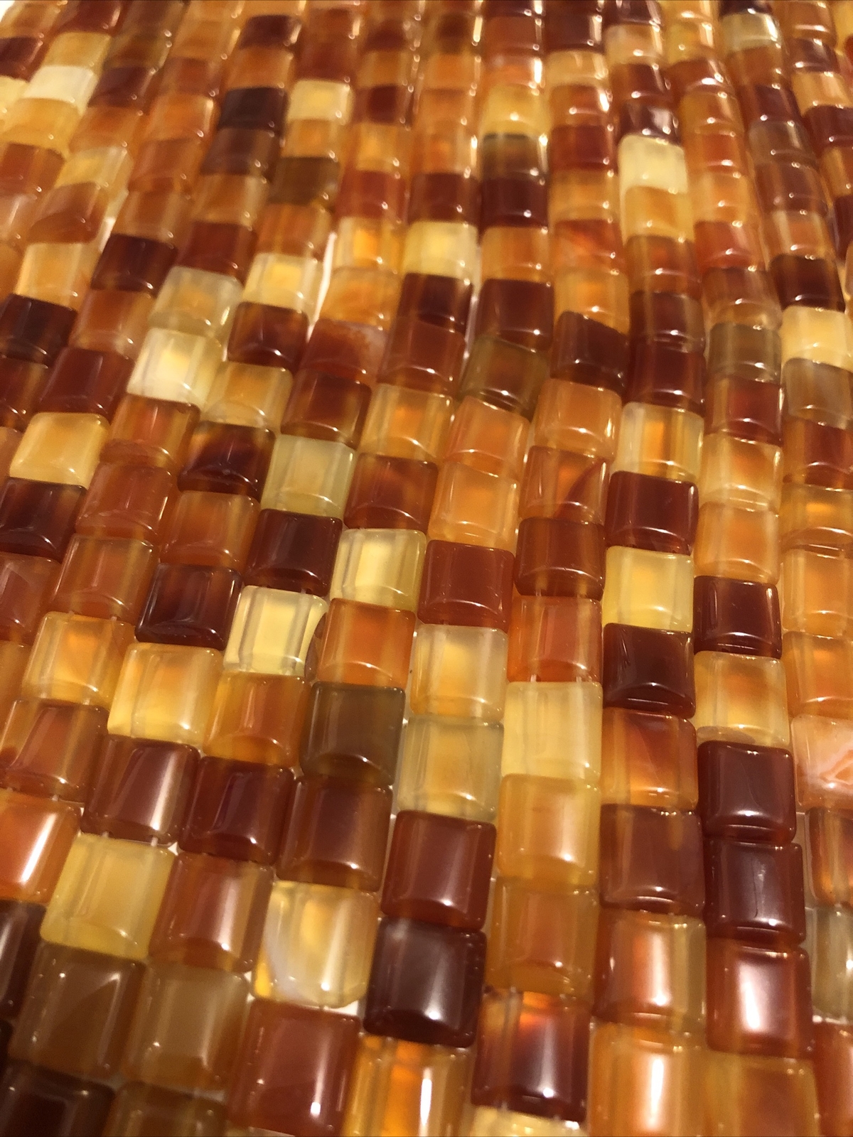 CARNELIAN GEMSTONE JEWELRY BEADS DOUBLE 2 HOLE SQUARE 10X10MM STRAND SD20