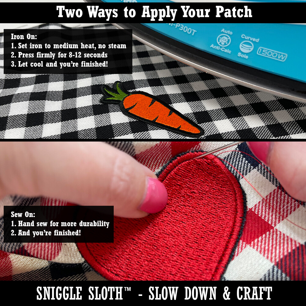 Gluten Free Multi-Color Embroidered Iron-On Patch Applique