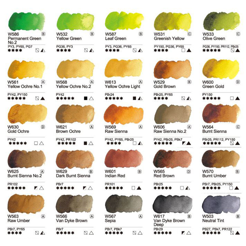 Mijello Mission Gold Watercolor 126 Individual Colors in 15ml Tube – New Release