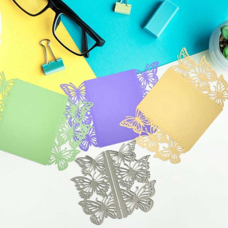 Butterfly Border Cutting Dies Carbon Steel Metal Die Cut for Card Decoration