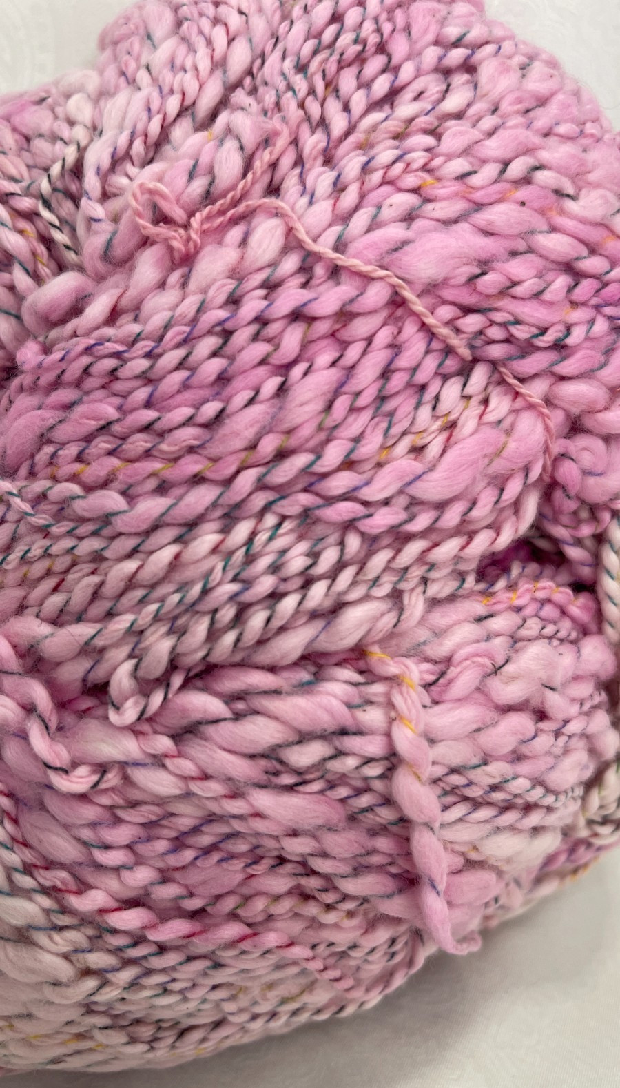 Unbranded Unknown Fiber Pink Yarn Lot of 2 Hanks
