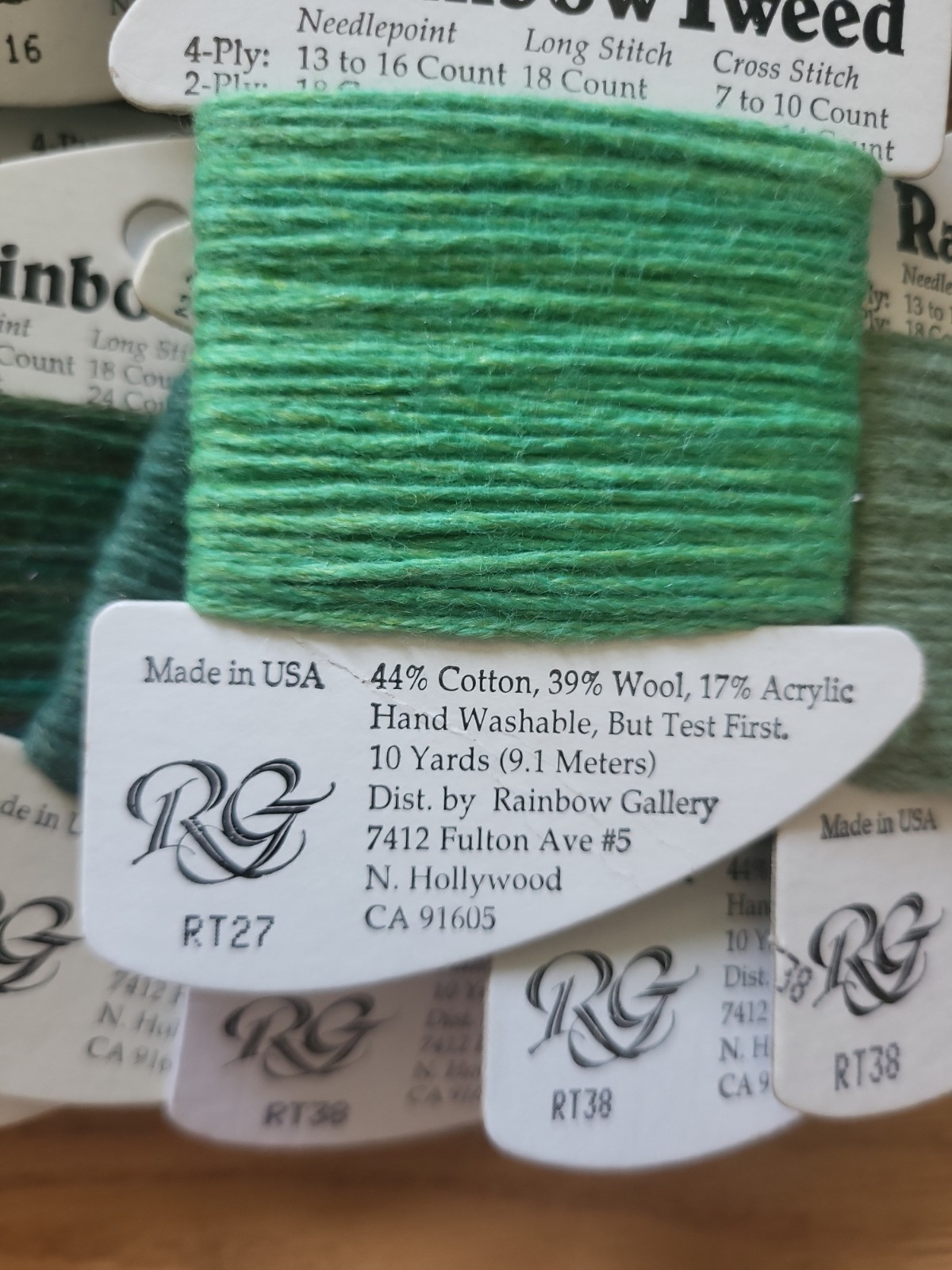 BIG Lot of 86 Rainbow Gallery Rainbow Tweed Wool Blend Floss/Yarn Needlepoint