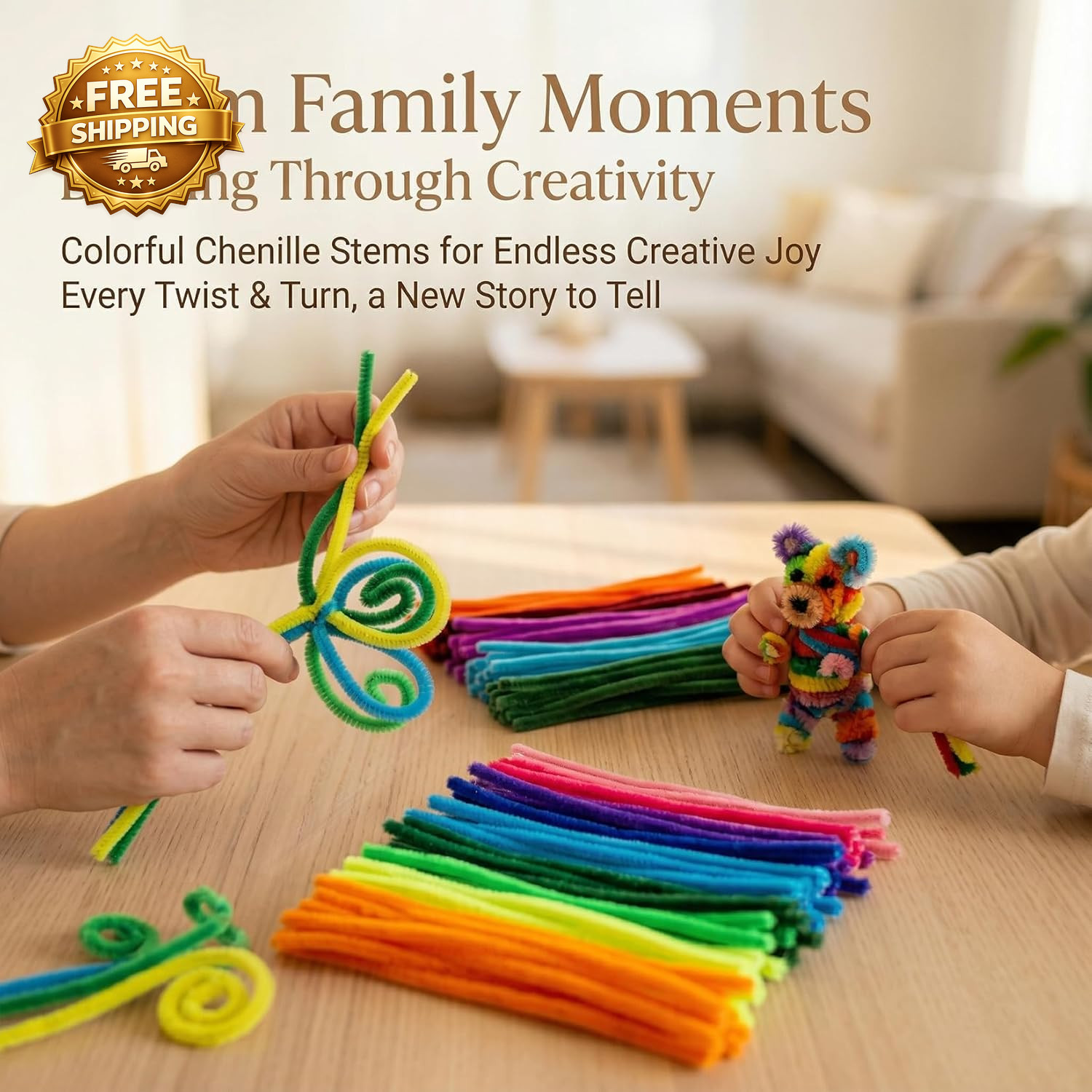 Pipe Cleaners for Crafts 200 PCS 20 Colors 200 Chenille Stems in 20 Colors