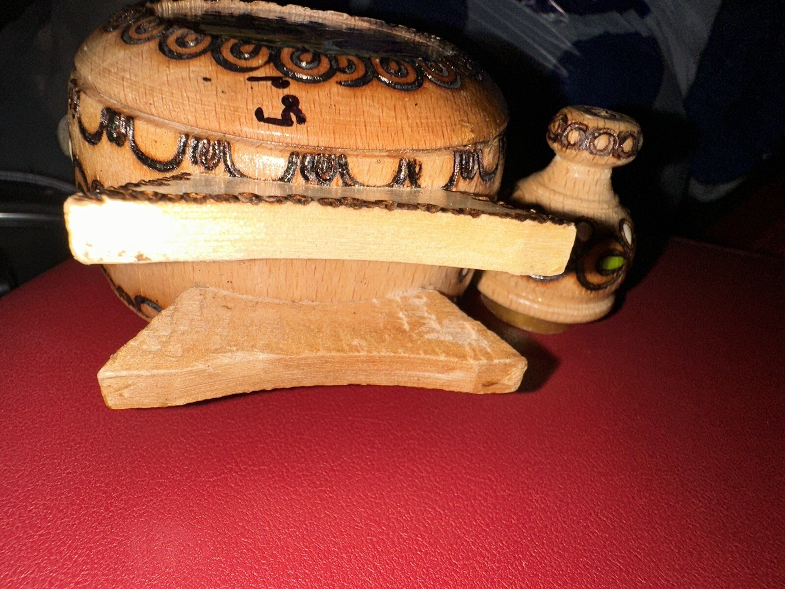 Hand Carved and Hand Painted Wooden Canteen Made In Bulgaria