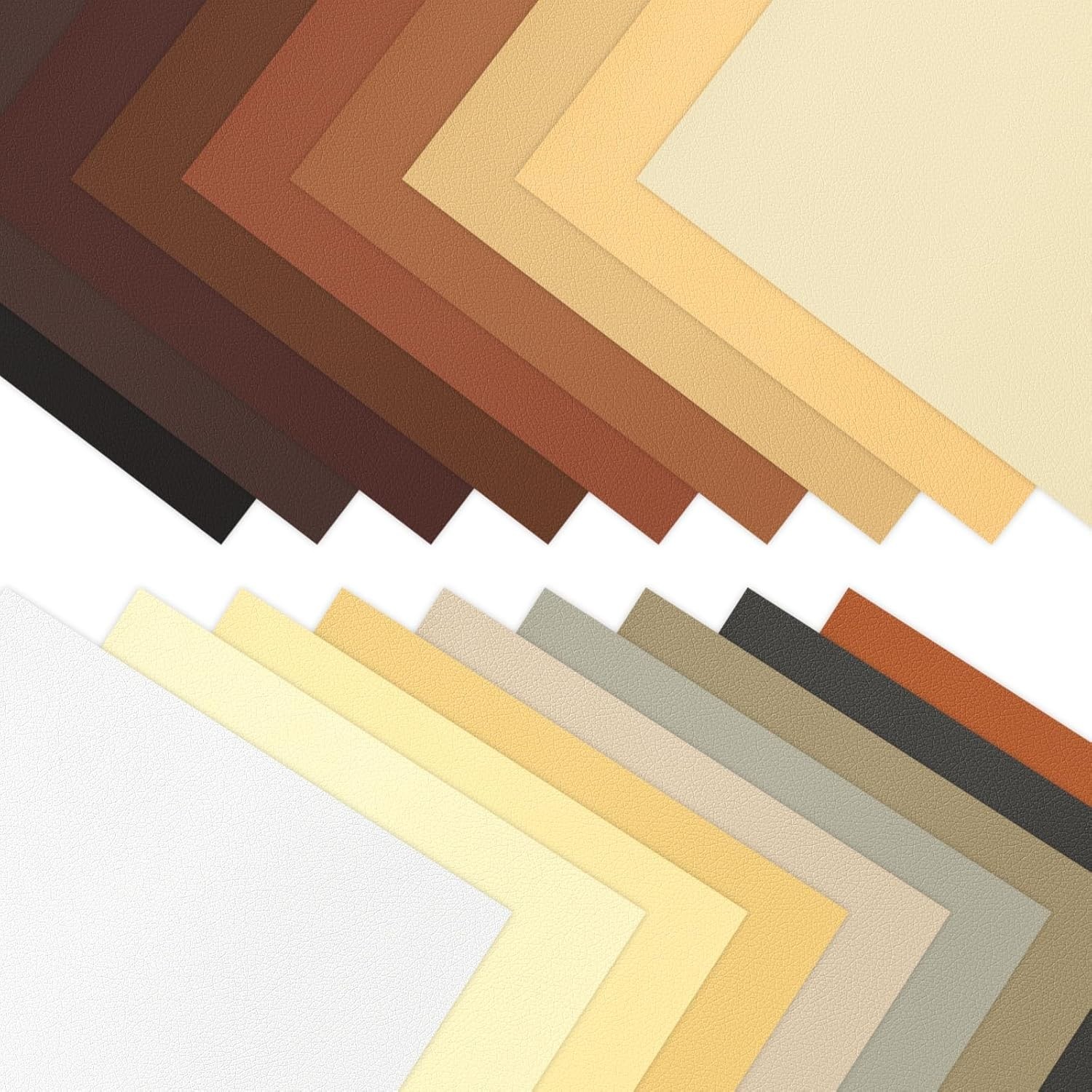 18 Pieces Faux Leather Sheets, 8×12 inches Soft Leather Fabric Sheets Suitabl…
