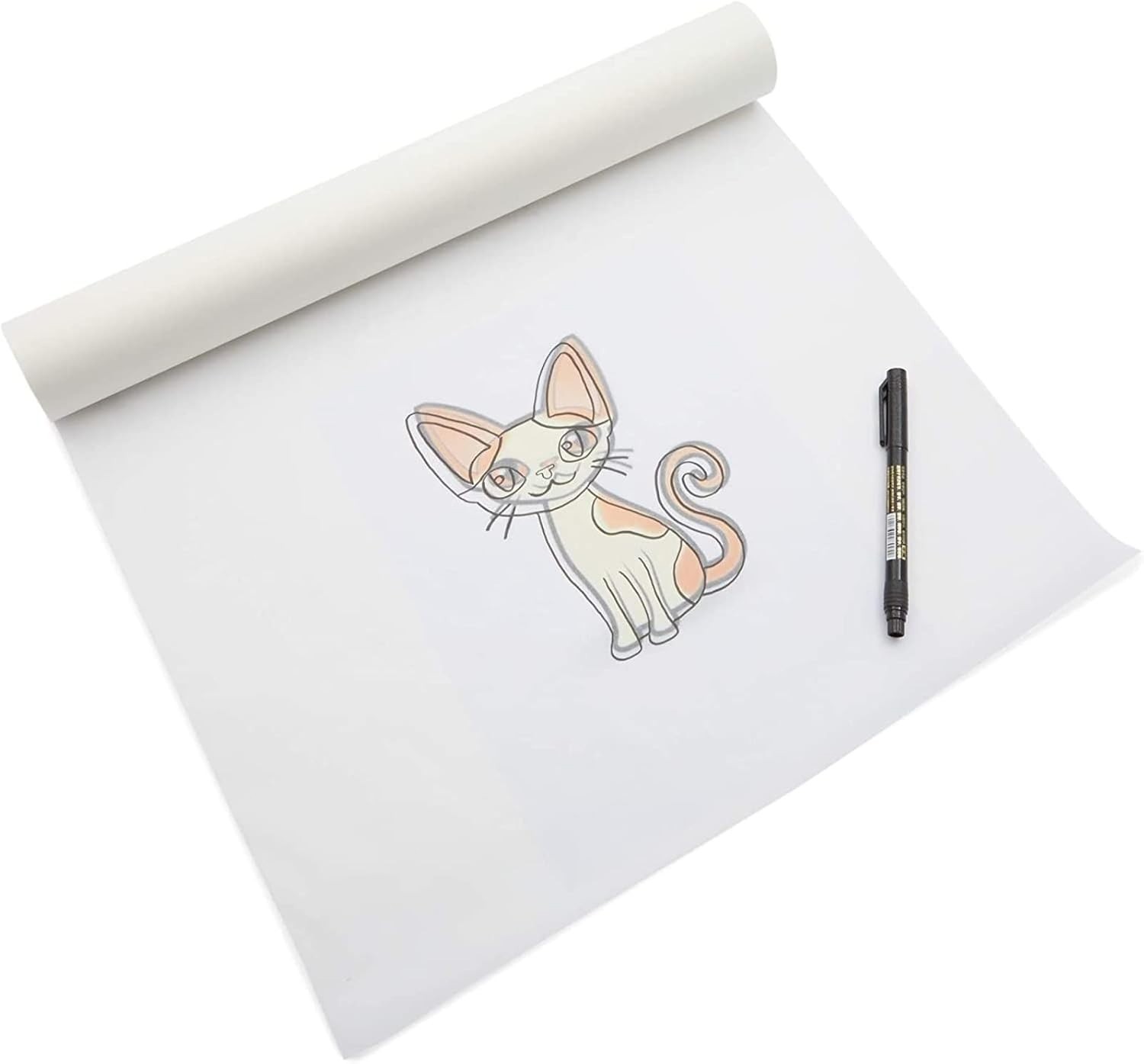 Pattern Paper for Sewing Tracing Paper Roll Vellum 17 in x 50 Yards White