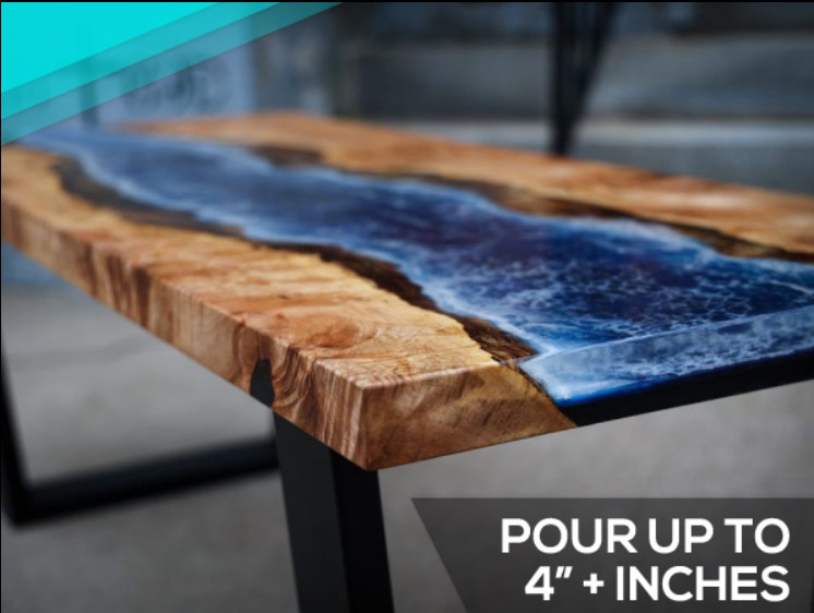 Deep Pour Epoxy Resin 2:1 Crystal Clear Casting Resin for River Tables 48-OzKit