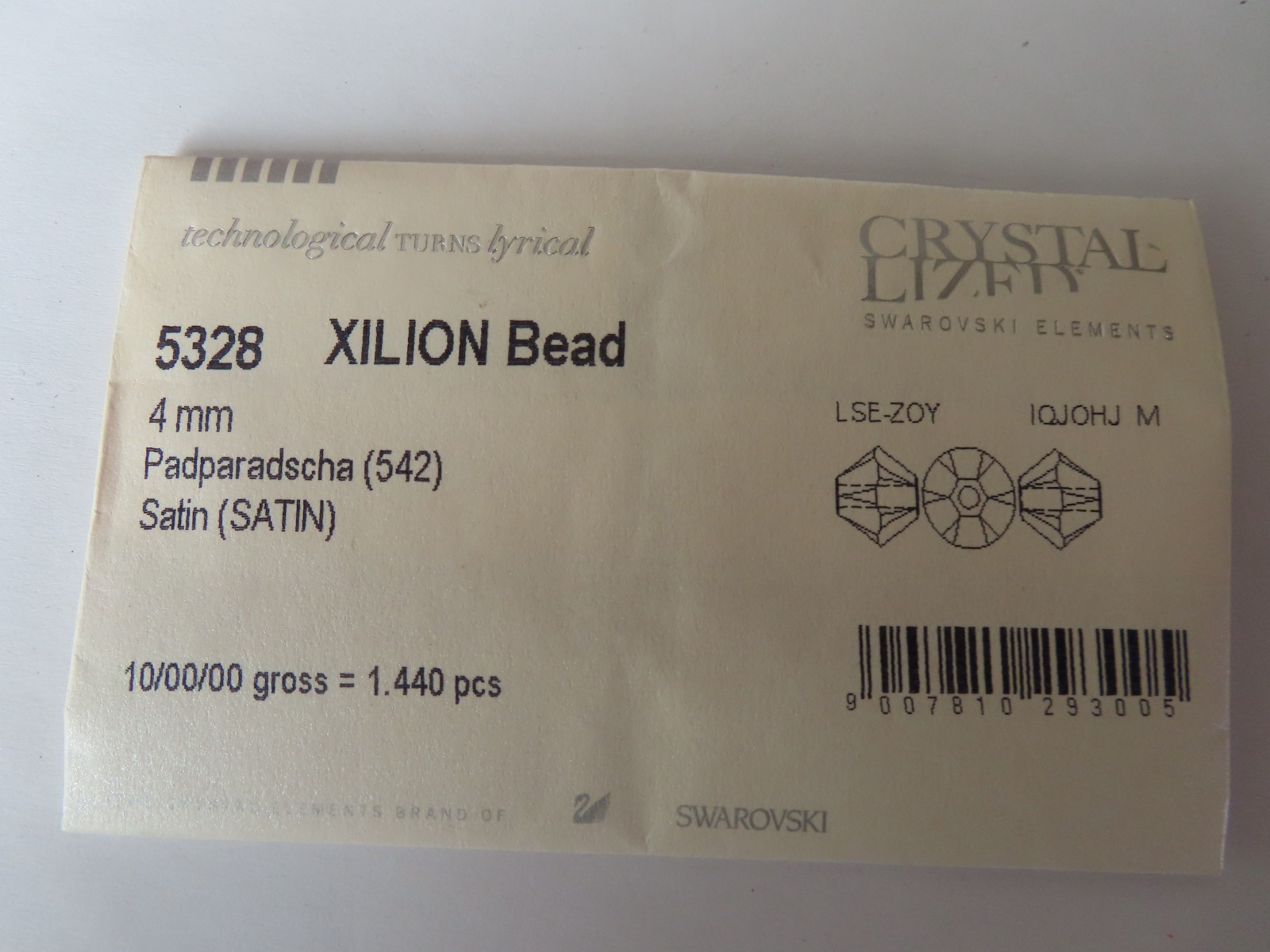 36 Swarovski Bicone Beads 4mm Padparadscha Satin. #5328