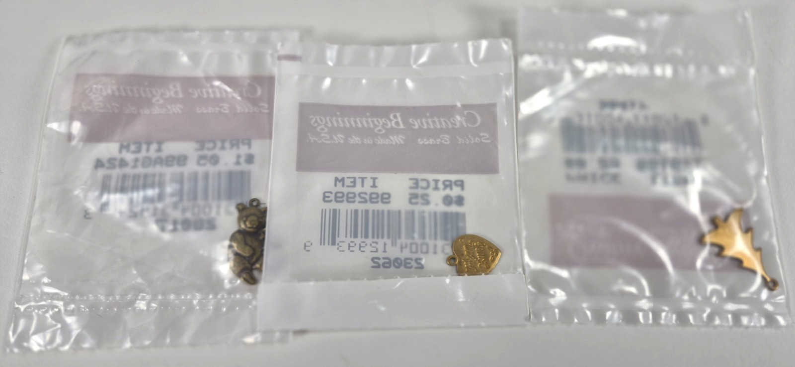 Lot of 100+ Pcs of Brass & Metal Cross Stitch & Jewelry Charms Filagree Findings