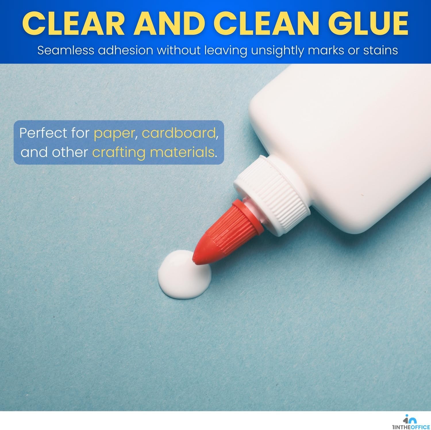 White School Glue Bottle, Washable Liquid School Glue, Non-Toxic, 4 oz./ 118 ml,
