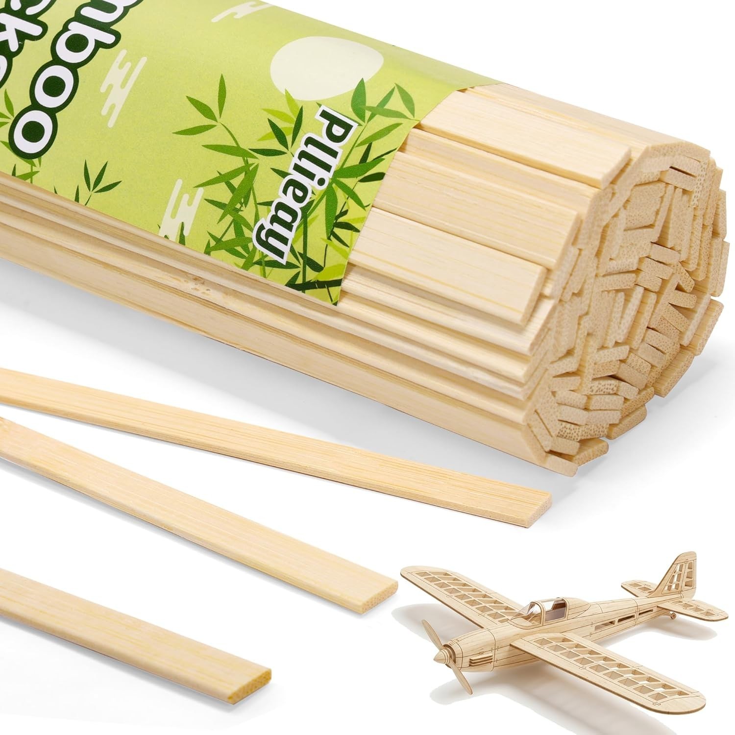 Eco-Friendly Bamboo Craft Sticks – 30 Extra Long Sticks for Handmade Creations