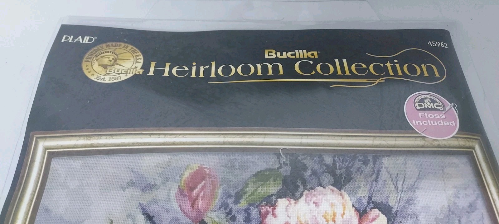 BUCILLA Heirloom Collection DANA’S ROSES 45962 Counted Cross Stitch Kit 16”x 20”