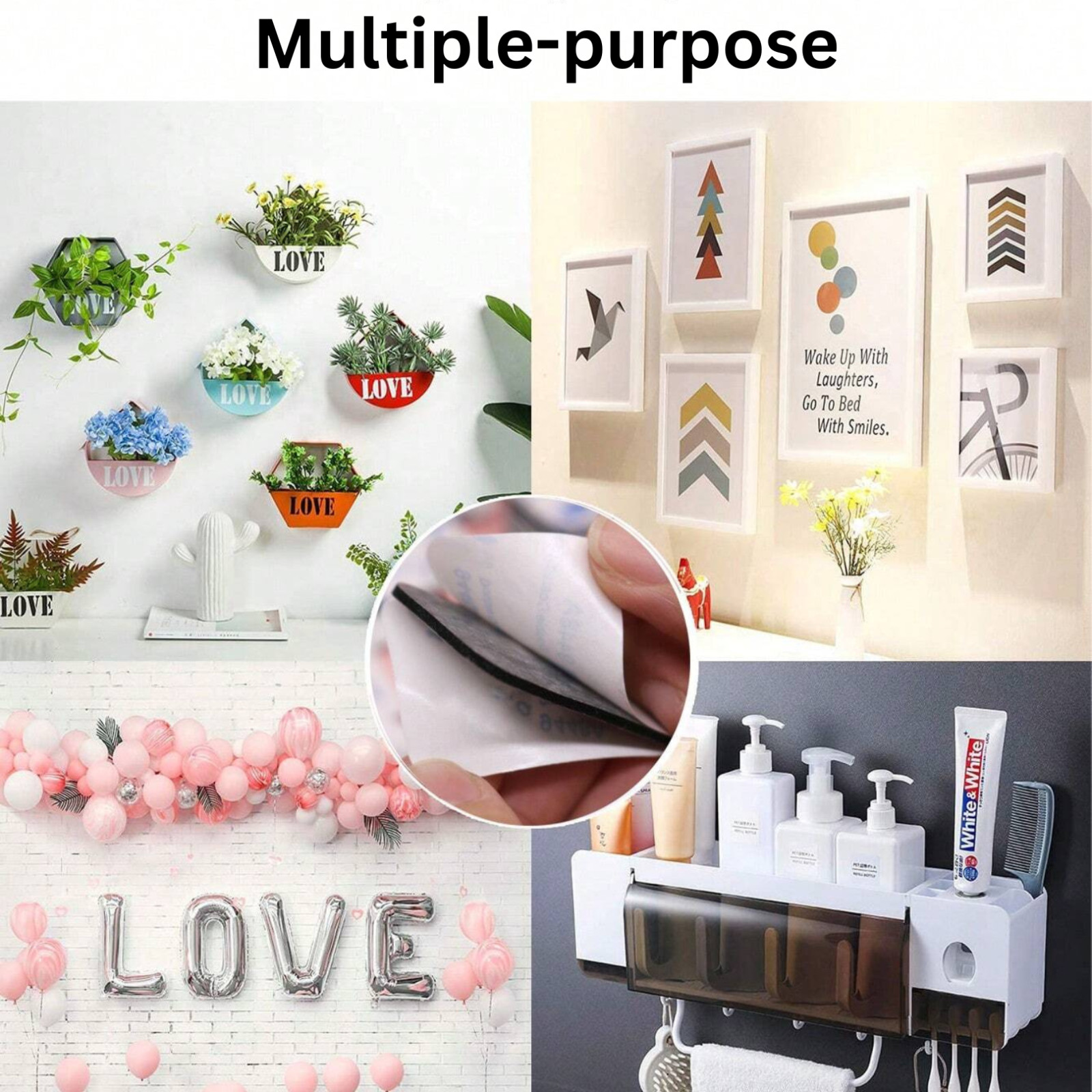 Heavy Duty Double Sided Foam Tape Pad 60pcs Super Sticky Adhesive Mounting Tape