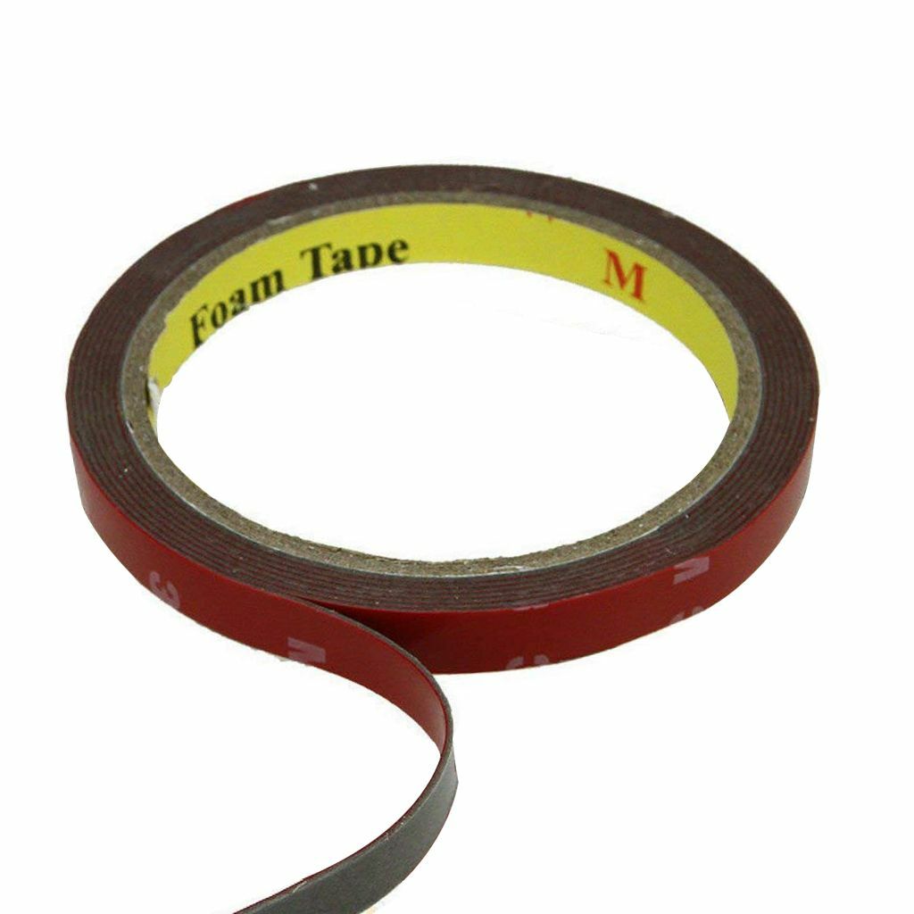 2PCS 3m x 10mm Automotive Car Acrylic Foam Double Sided Attachment Tape Adhesive