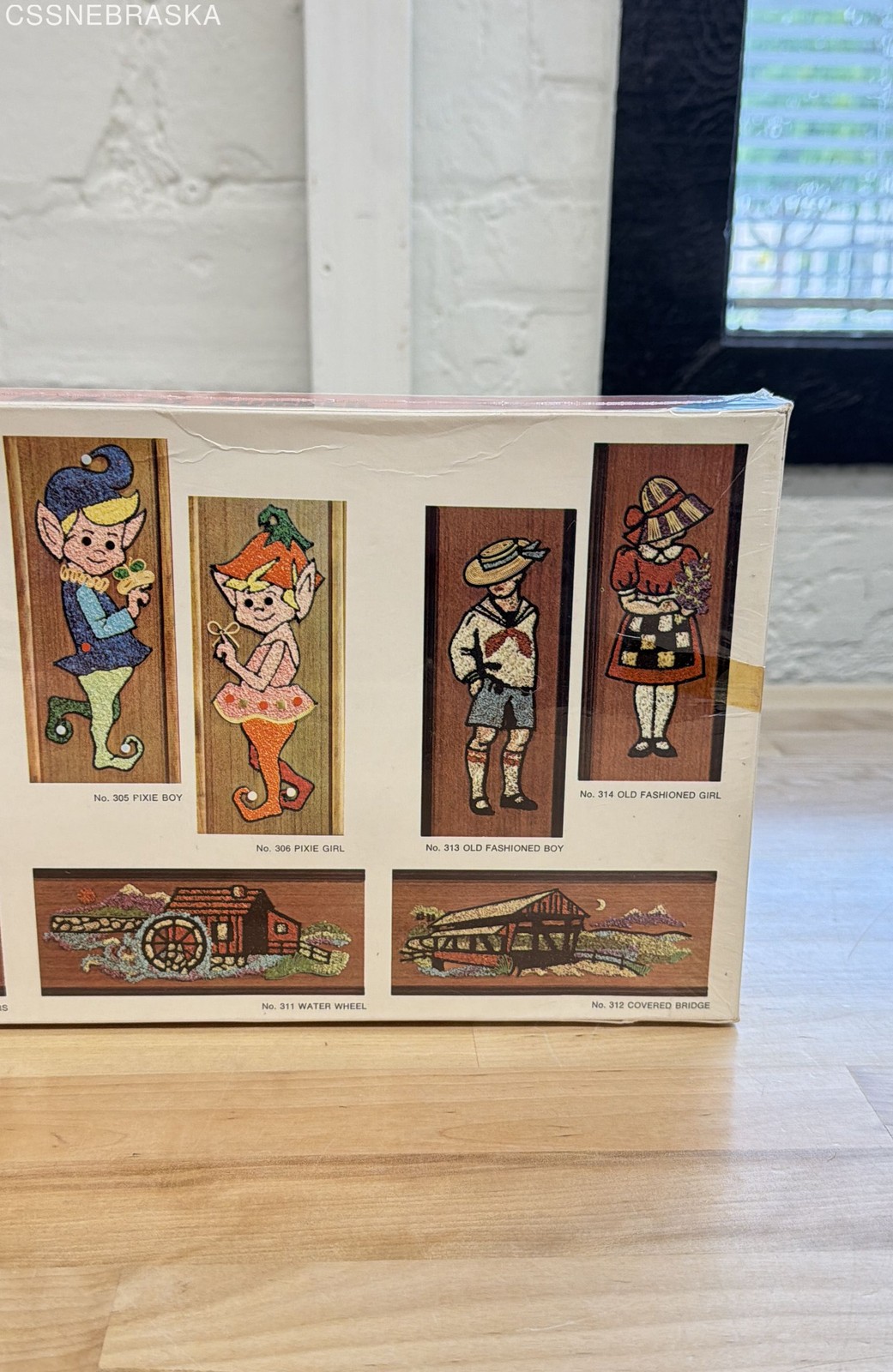 General Crafts Plaquette Butterflies Mosaic Wall Panel Kit 1969 No 304 Sealed