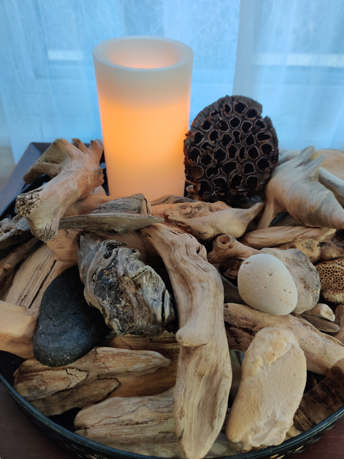 2 lbs. (14+ pcs.) of Beautiful, Unique, Natural Driftwood Gleaned from Lake MI