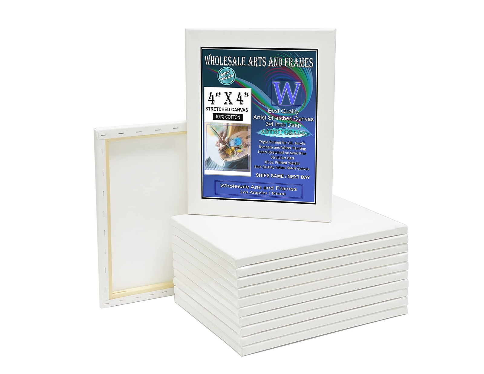 3/4″ Stretched Artist Canvas 8×10 11×14 16×20 18×24 24×36 30×40 36×48 + SALE NOW