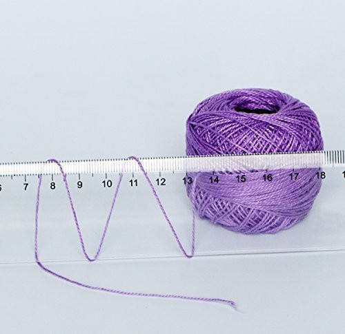 Crochet Thread Cotton Yarn Threads Balls 90 Balls Popular Rainbow Colors of S…