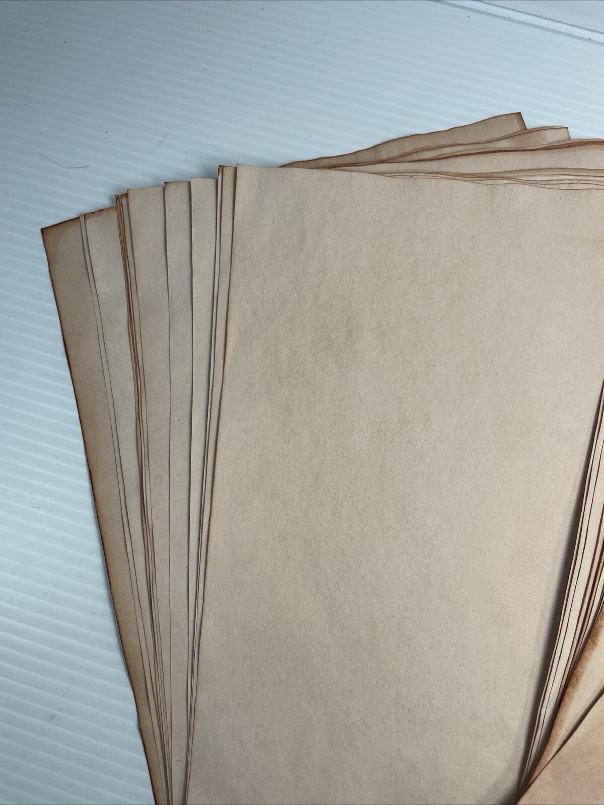 30 Avocado Dyed 8.5″x11″ Papers, Hand Dyed Papers, Junk Journal Supply