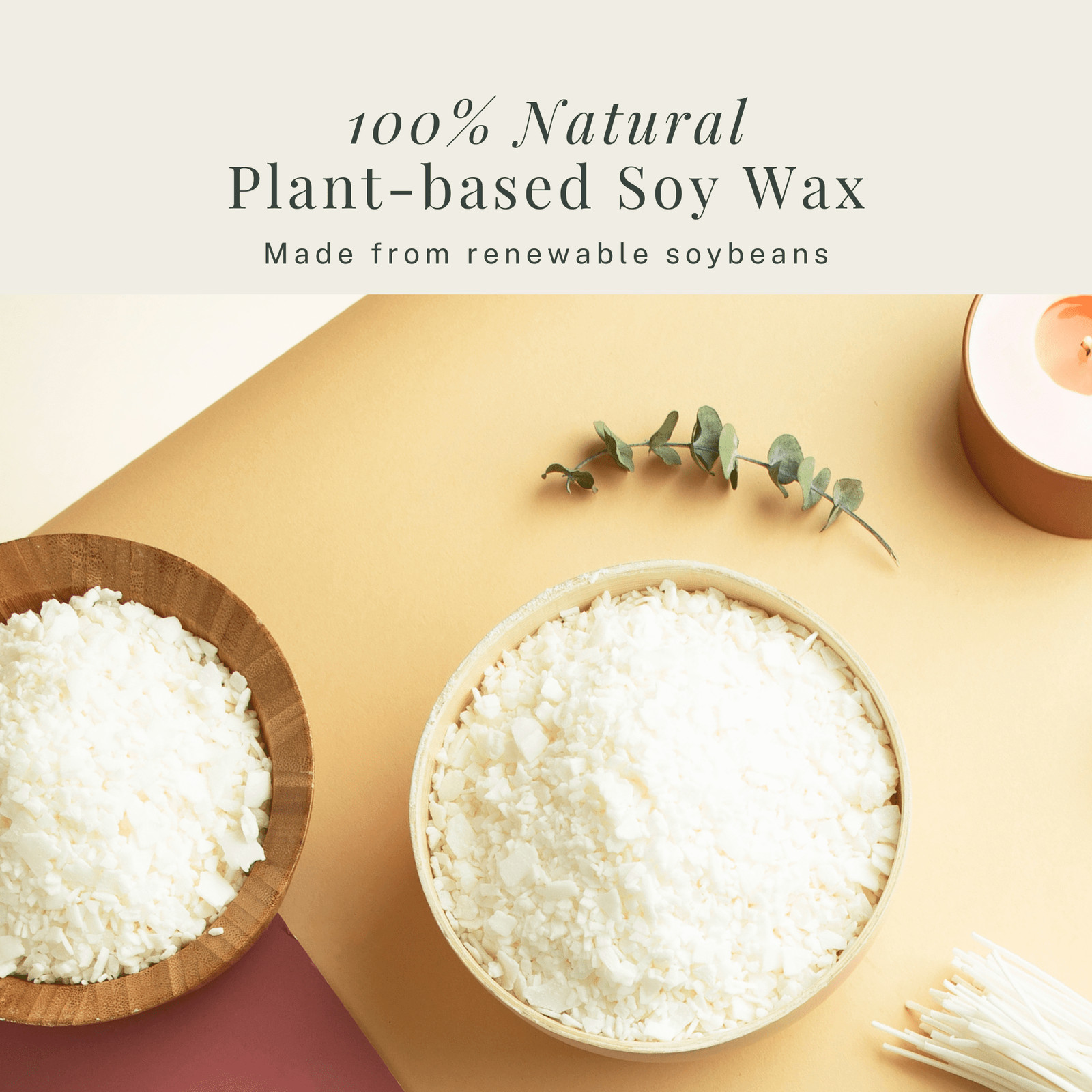 LammLoe Soy Candle Making Kit, 10 lbs Natural Soy Candle Wax Flakes with Accesso
