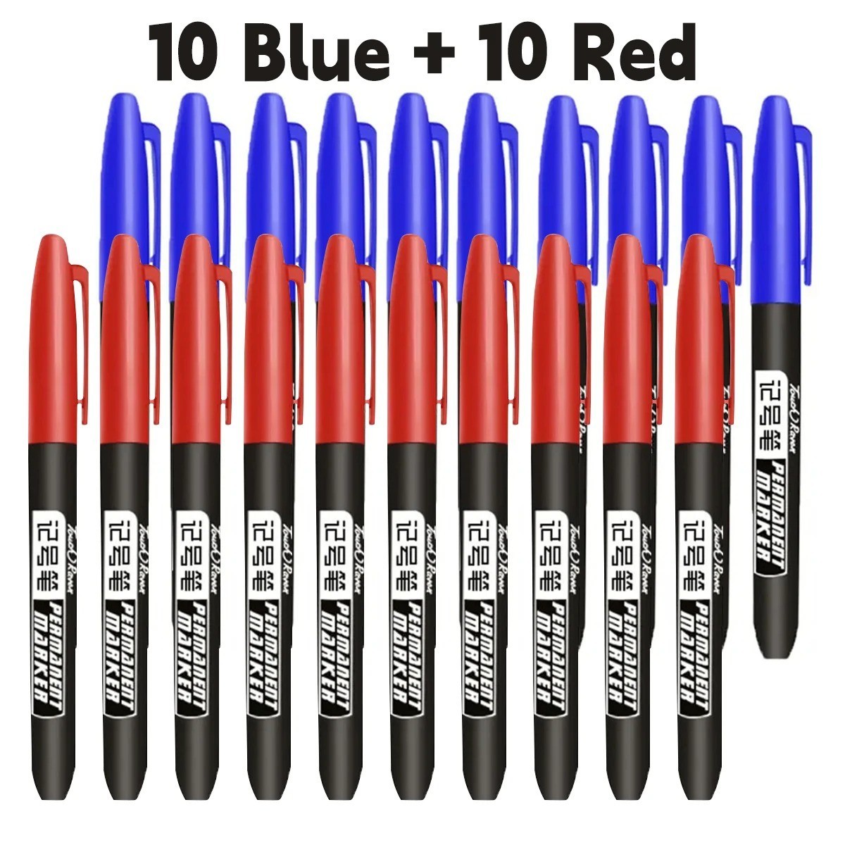 6pcs Permanent Marker Pen Set Waterproof Ink Sketch Drawing Markers – NEW