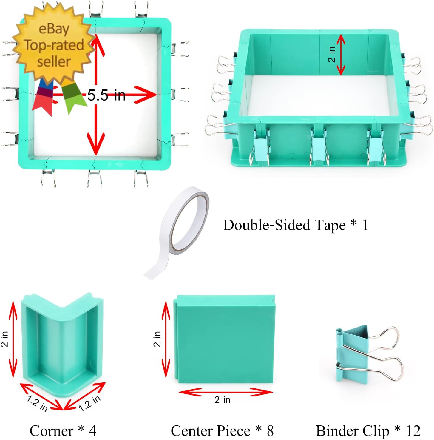 Adjustable Mold Housing Kit for Silicone Mold Making – Leak-Proof Plastic Frame