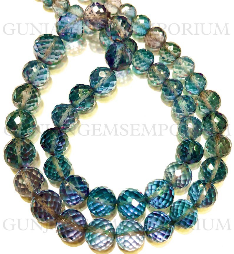 Alexandrite Faceted Round Beads Rare Alexandrite Gemstone 8-10mm Alexandrite