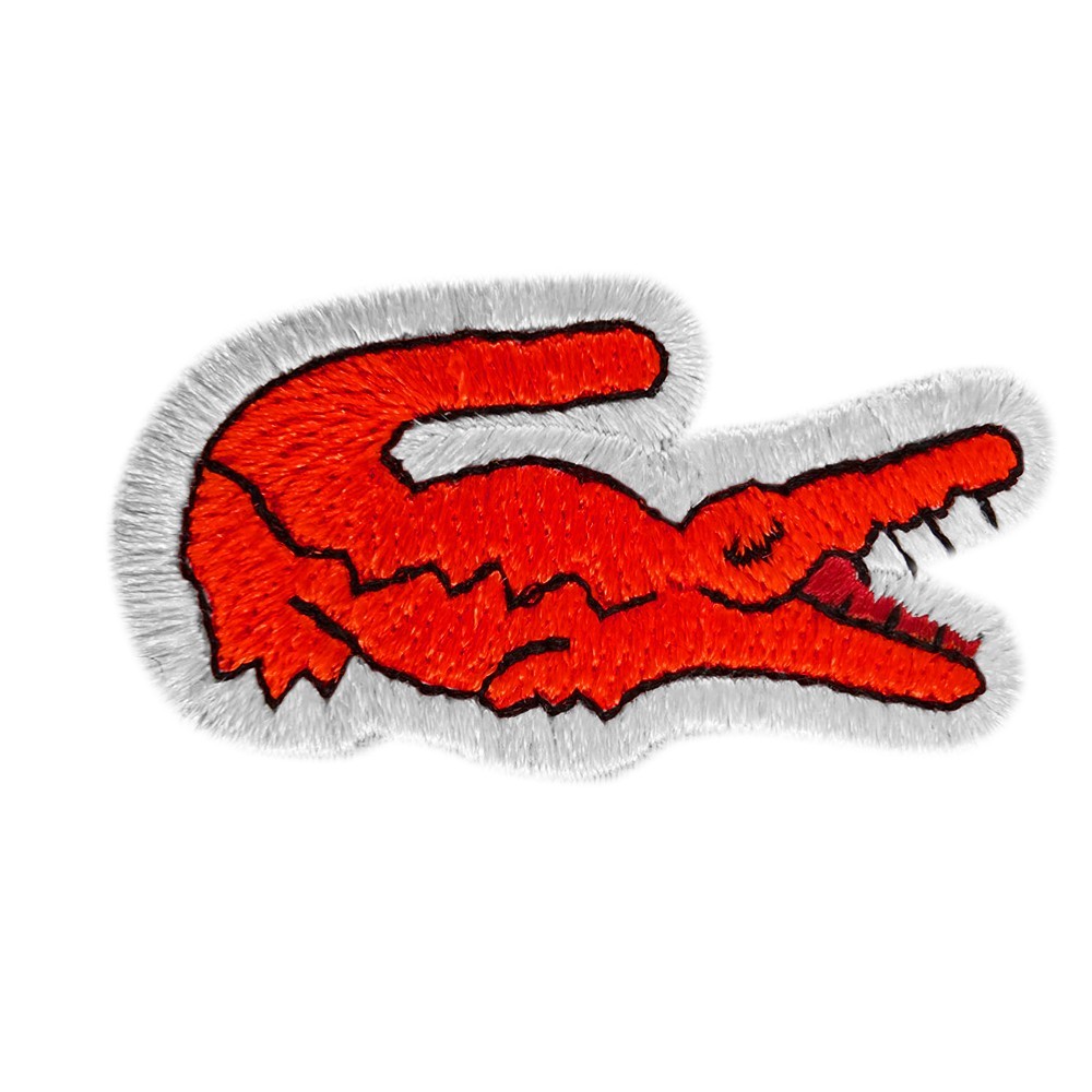 Crocodile Embroidered Patch Set Iron-On Sew-On Alligator Logo Badge Applique