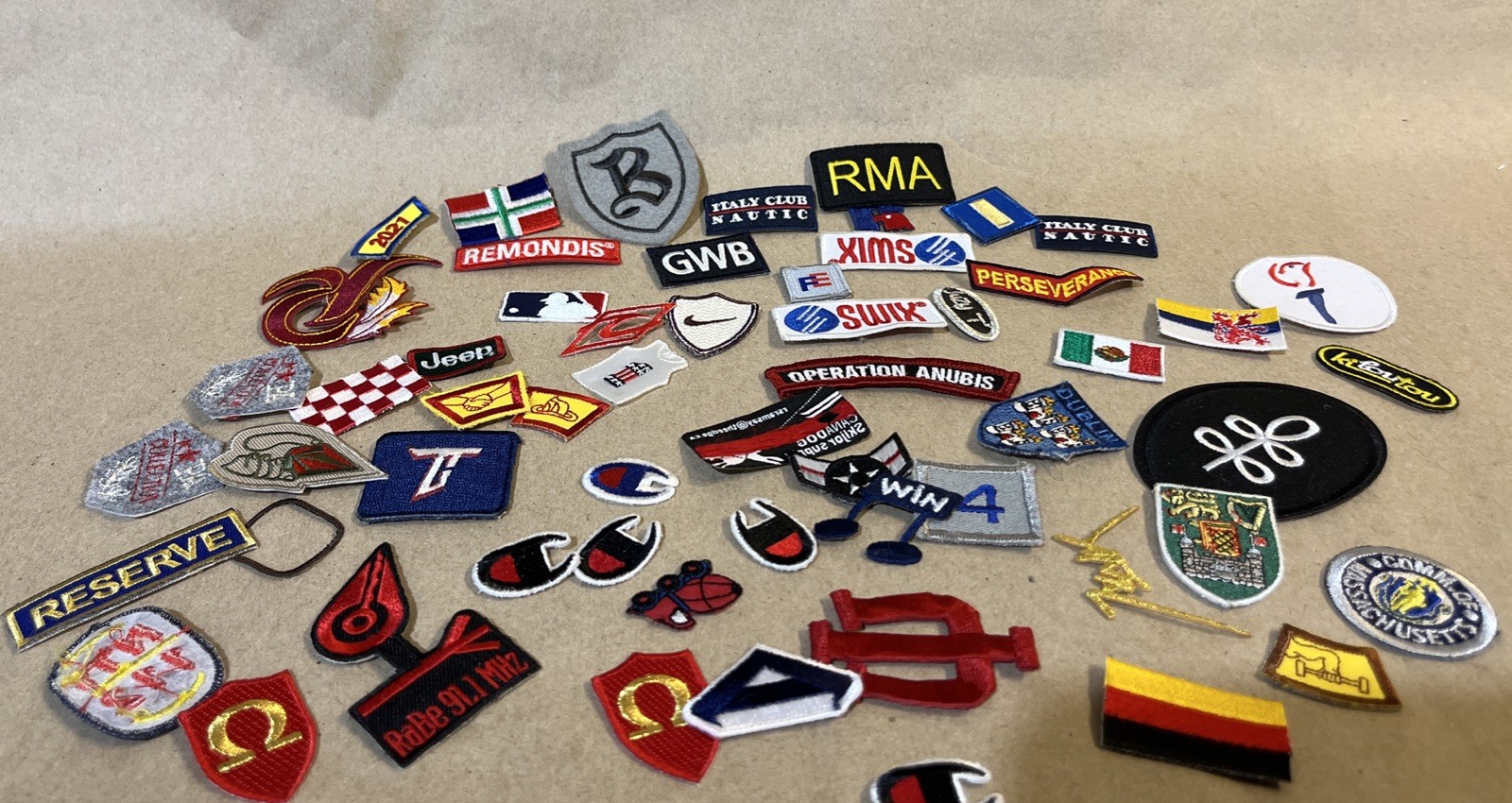 Lot of 15 – Various Brands Countries Sew on Iron on Patches