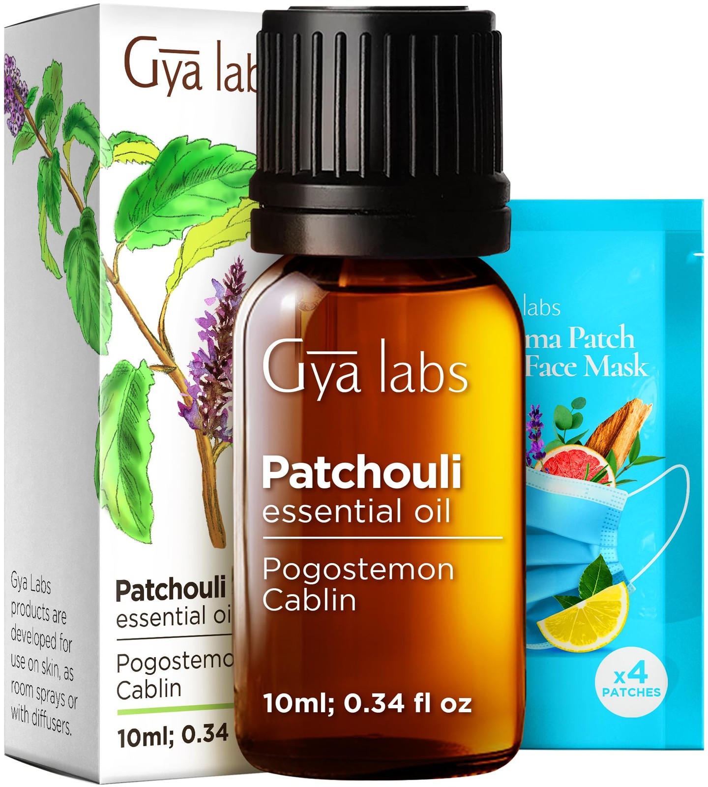 100% Pure Patchouli Essential Oil 0.34 Fl Oz Patchouli Oil for Hair, Skin, …
