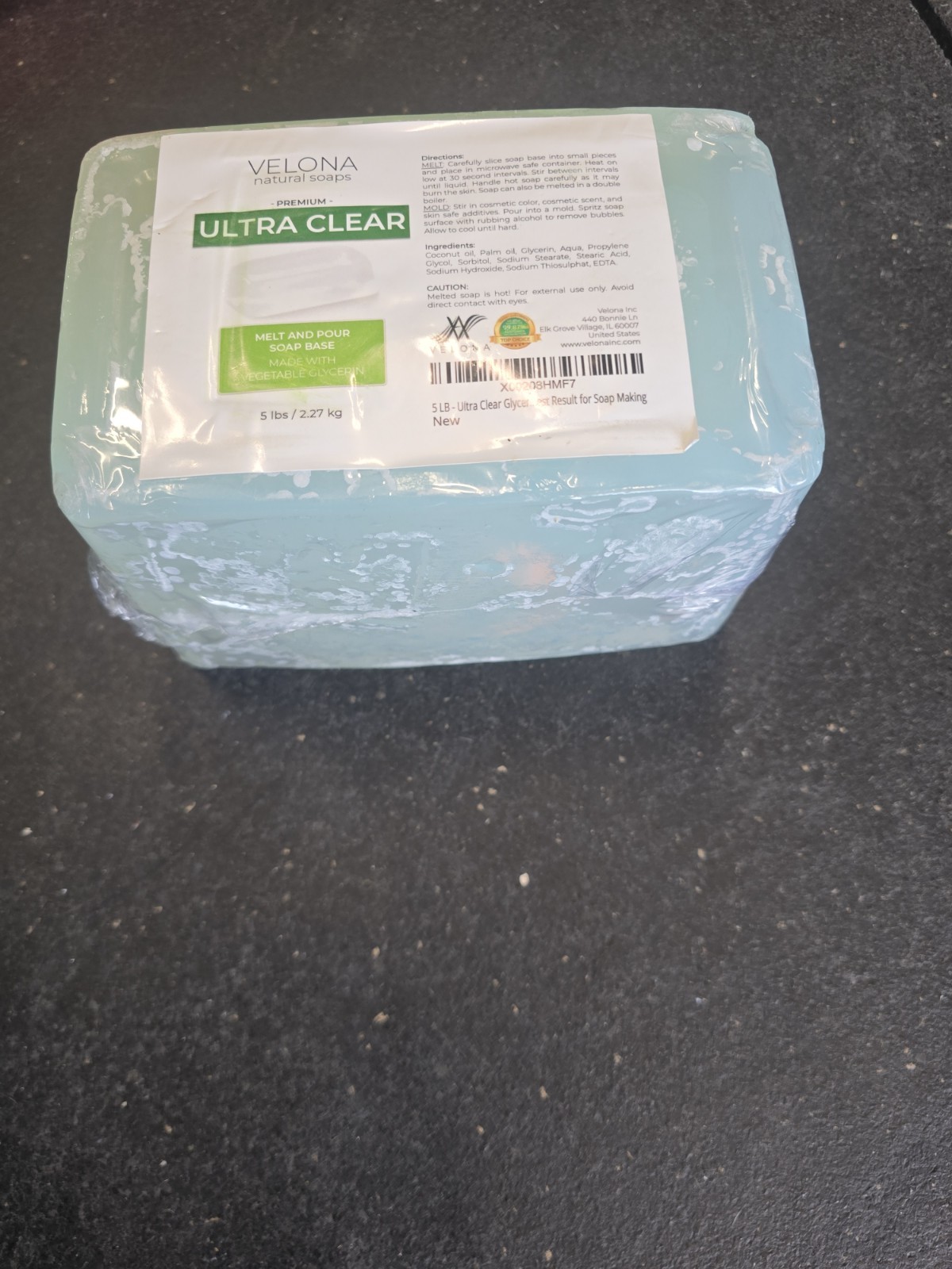 5 LB – Ultra Clear Glycerin Soap Base Melt and Pour | Transparent Natural Bar…