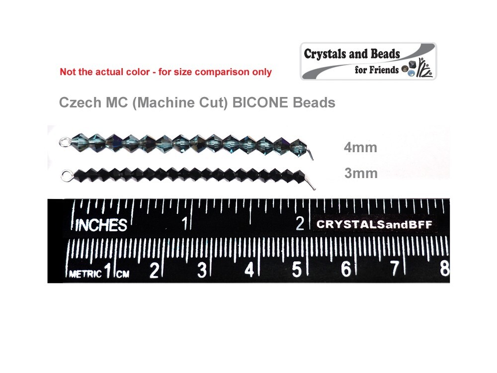 Light Sapphire ABCzech MC Glass Bicone Beads 3mm 4mm 6mm 8mm light blue crystals