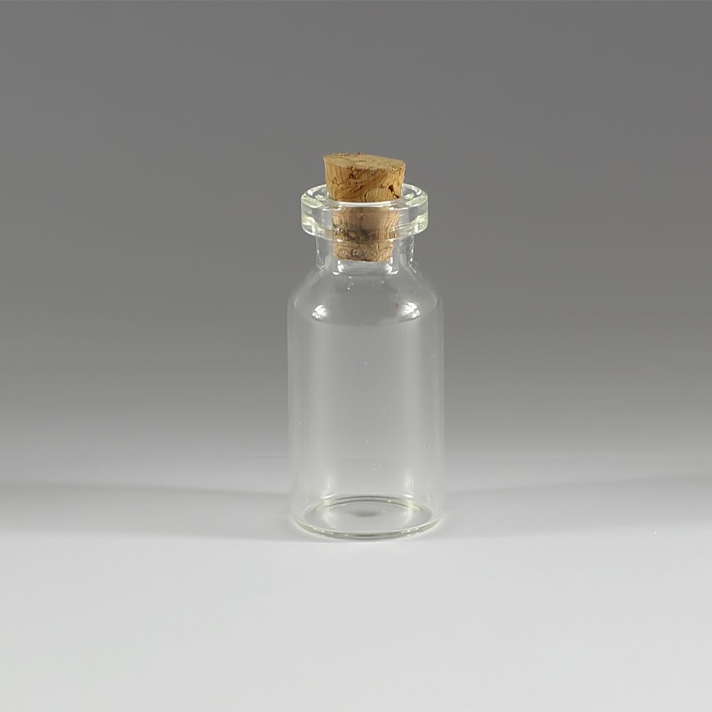 Wholesale 0.5–10ML Tiny Clear Glass Bottles Empty Glass Bottle With Cork Vials