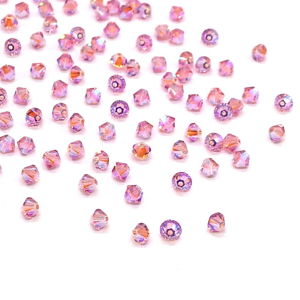Swarovski 5328 XILION Crystal Bicone Beads Wholesale Factory Pack * AB / SHIMMER