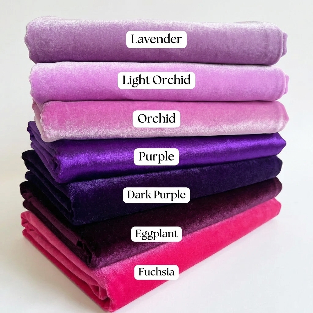 Soft Stretch Velvet Fabric By The Yard 58″ Wide Sewing Crafts 50+ Colors USA