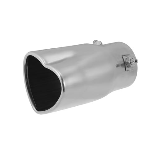Car Exhaust Tip Pipe 2.36″ Inlet 2.72″x2.32″ Outlet Heart Shaped Exhaust Tail