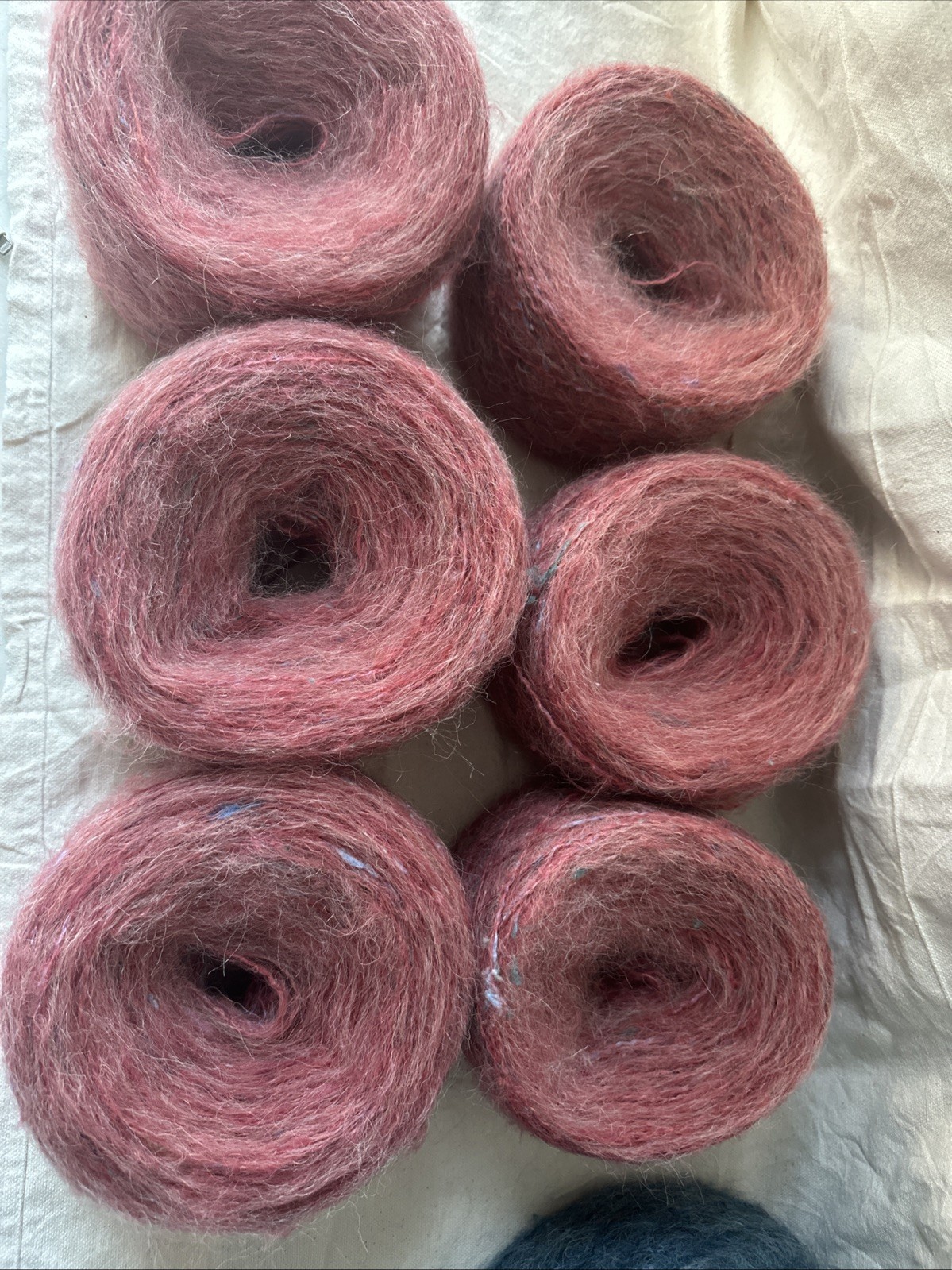 Mohair Yarn 100% High Quality Frozen Berry Color 799G total