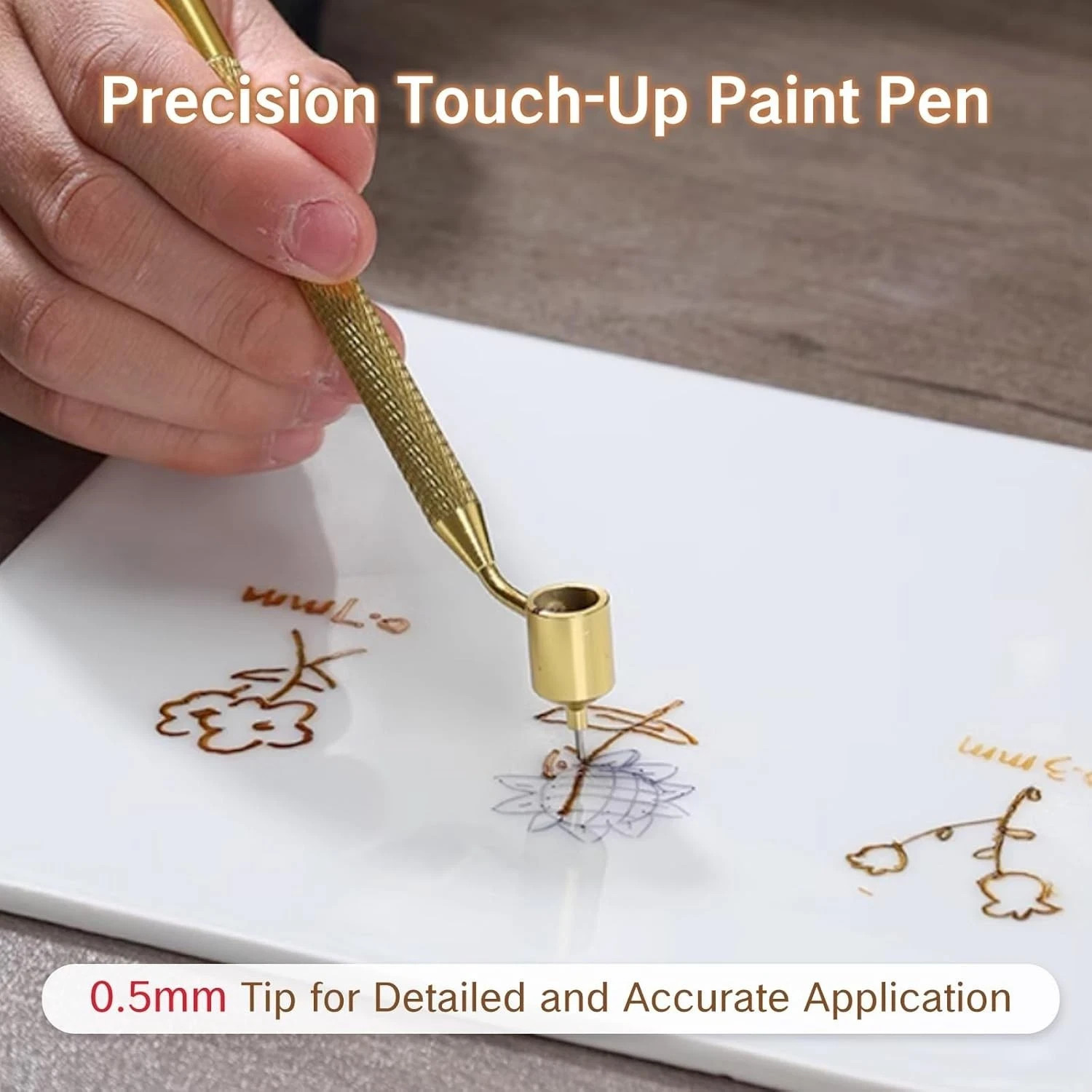 Fine Line Paint Pen Applicator Fluid Writer Tool for Automotive Touch-Up Chip Re