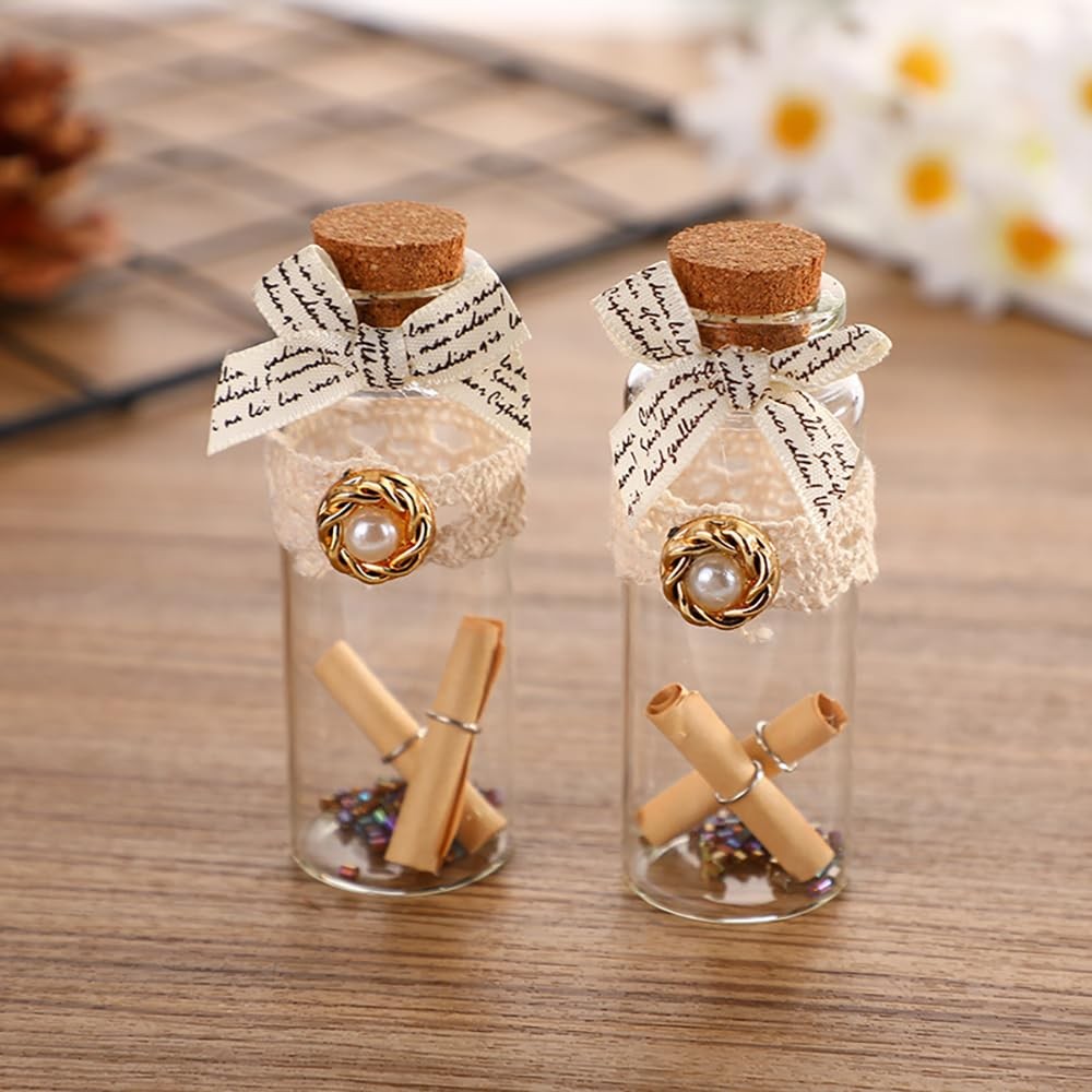 40ml Potion Bottles,Glass Bottles with Cork Stopper,Small Glass Jars for Wedding