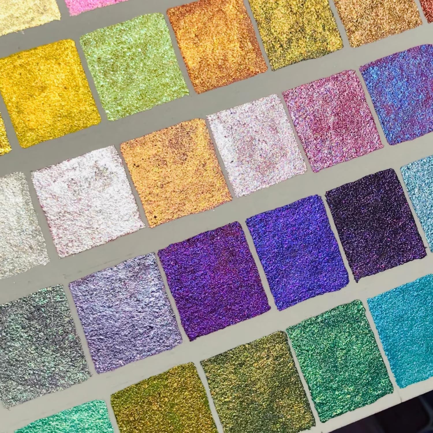 60 Colors Glitter Watercolor Set – Professional Wooden Box Art Paints APR