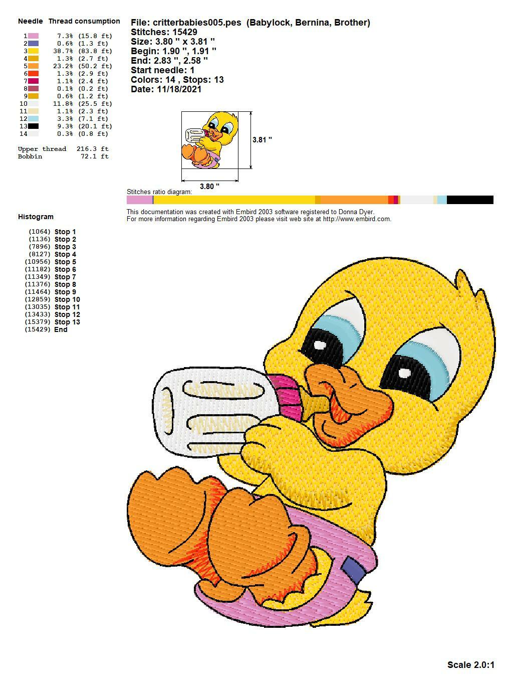 272 CUTE BABY ANIMALS EMBROIDERY MACHINE DESIGNS COLLECTION PES